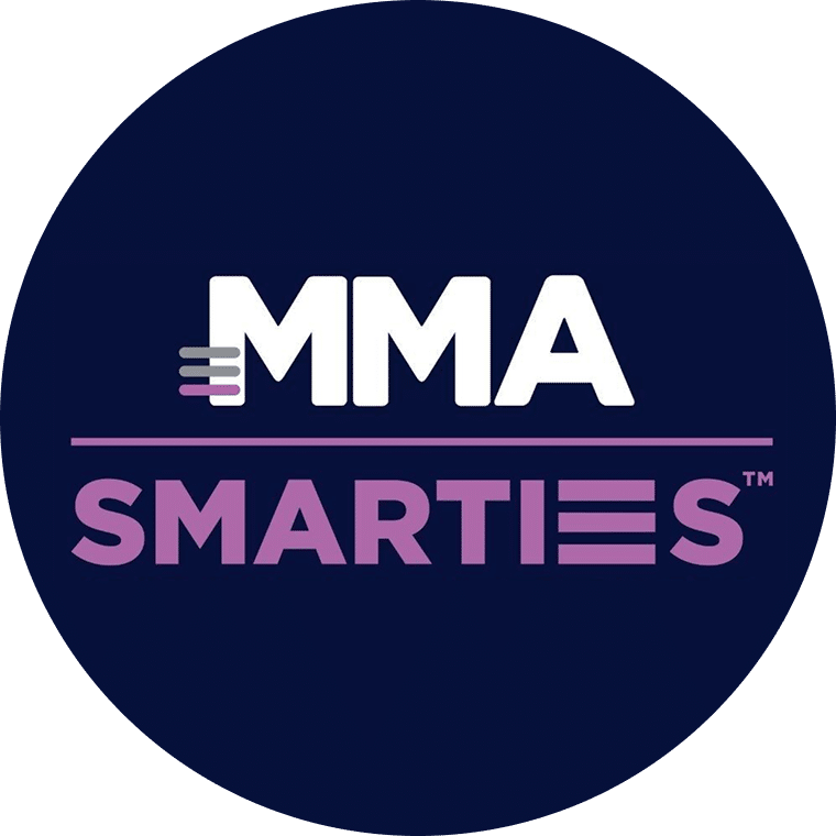 MMA Smarties logo representing marketing effectiveness awards programme