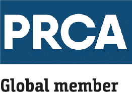 PRCA brand logo representing public relations and communications industry body